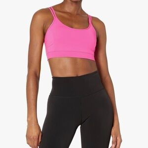 Amazon Essentials Hot Pink Double-Strap Sports Bralette